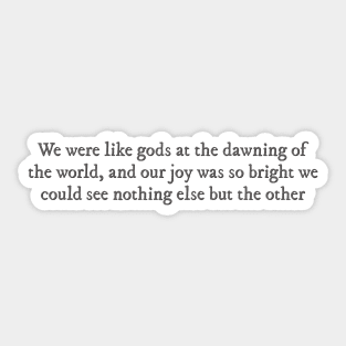 The Song of Achilles quote Sticker